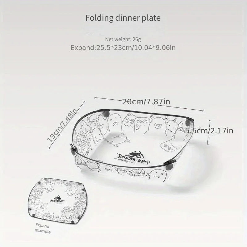 Ultralight Foldable Camping Tableware – Portable Bowls Set
