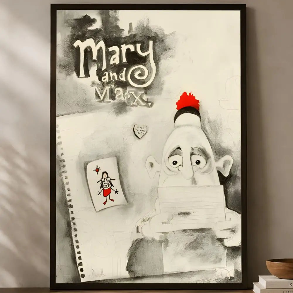 Mary and Max Movie Poster – Self-Stick HD PVC Wall Art