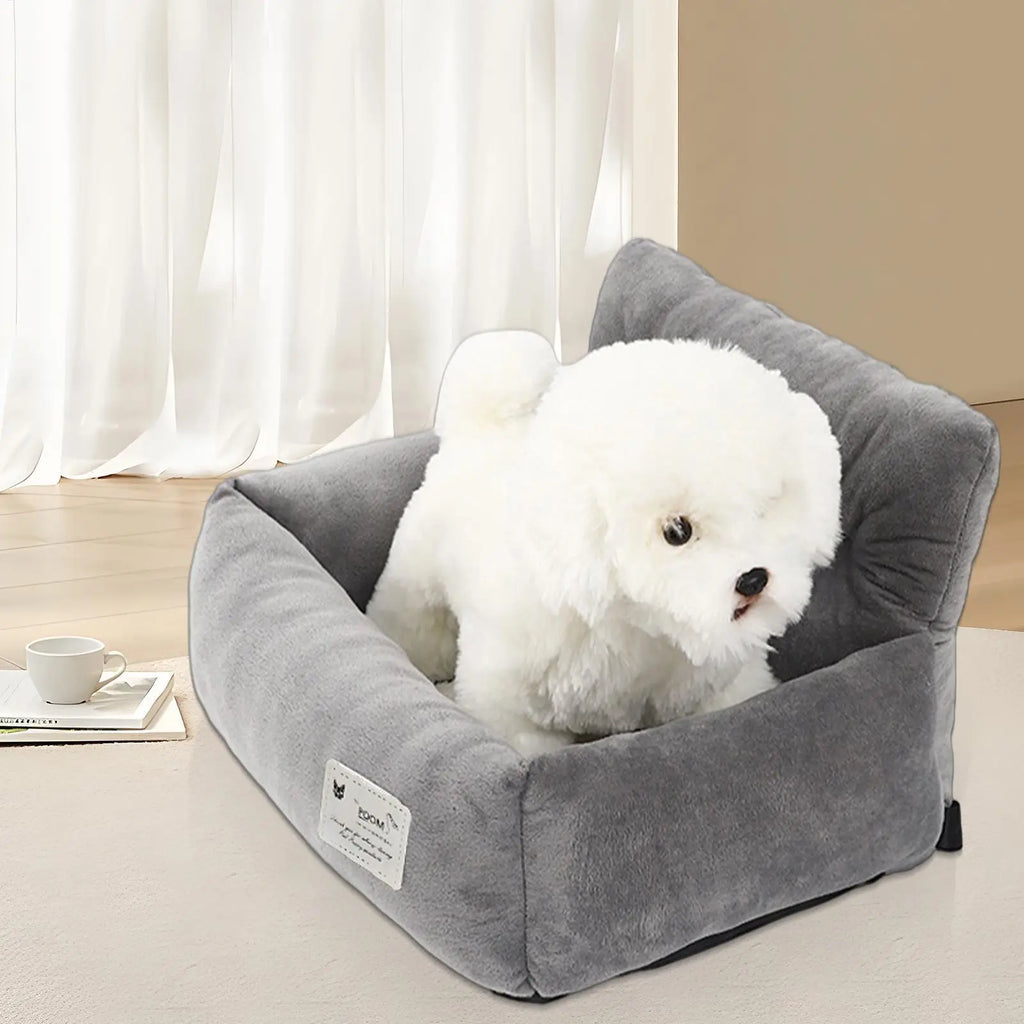 Dog Car Seat Pet Travel Booster Handle Safety Bed Dual-use Home