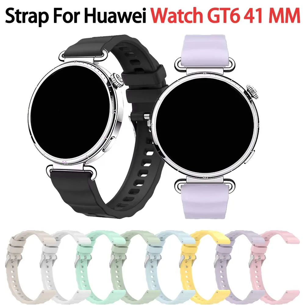 18mm Silicone Watch Strap for Huawei GT4/GT5/GT6 & Garmin