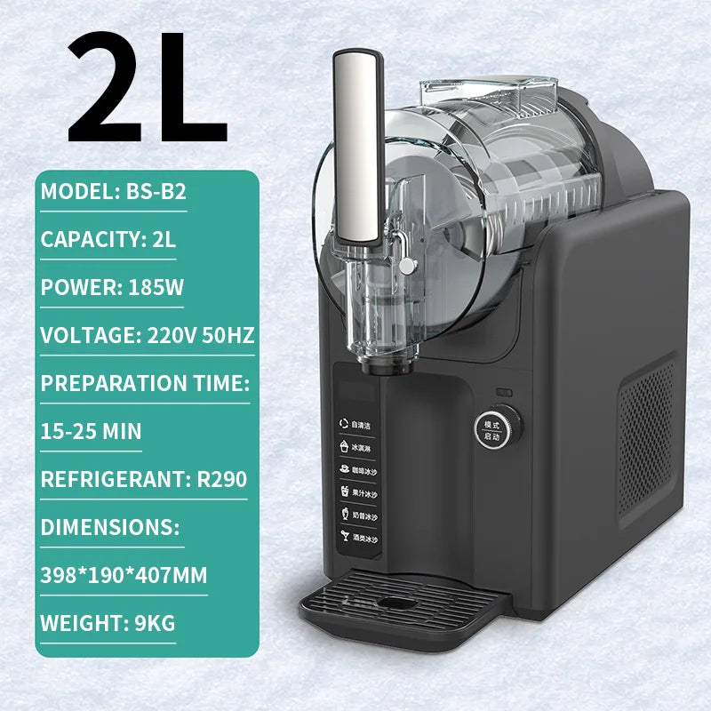2-in-1 Soft-Serve Ice Cream & Smoothie Maker 2L 185W 220V
