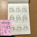 Comic Beautiful Girls Drawing Book 32 Pages Beginner-friendly Manga