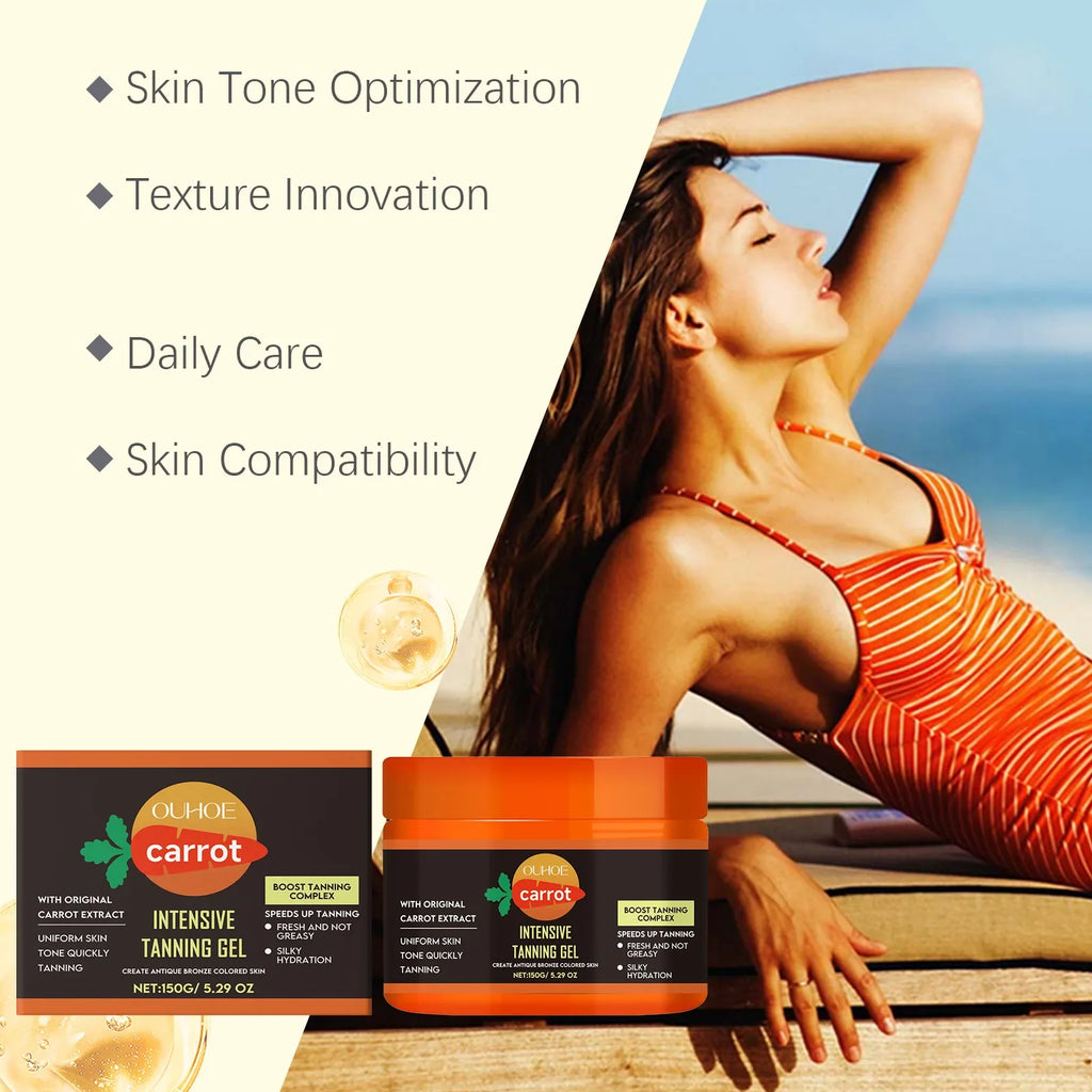 Carrot Tanning Gel | Bronze Glow Self Tanner for Face & Body