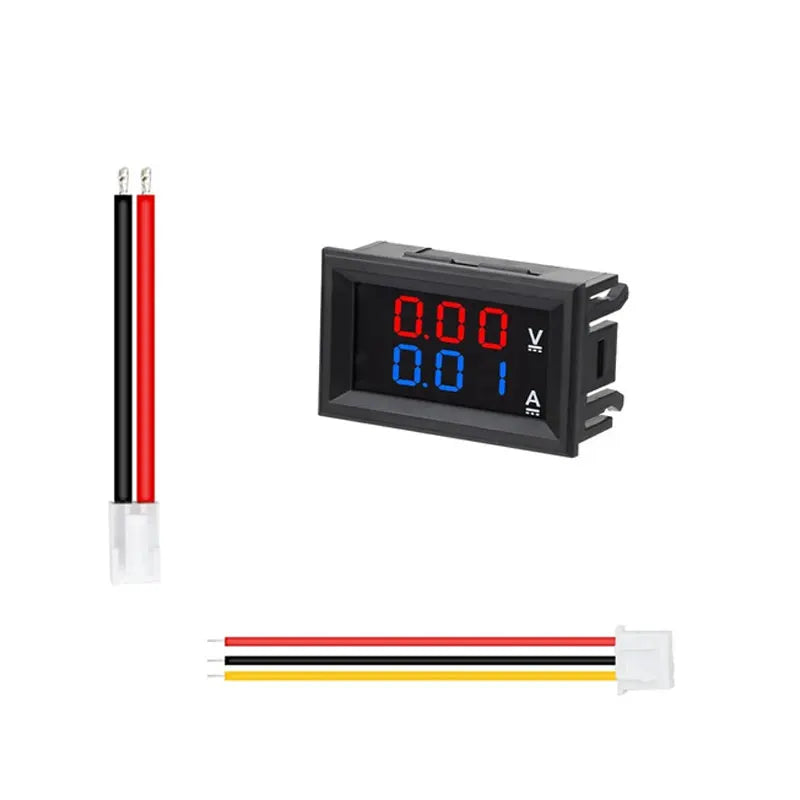 DC 0-100V 10A Digital Voltmeter Ammeter Dual LED Panel Gauge