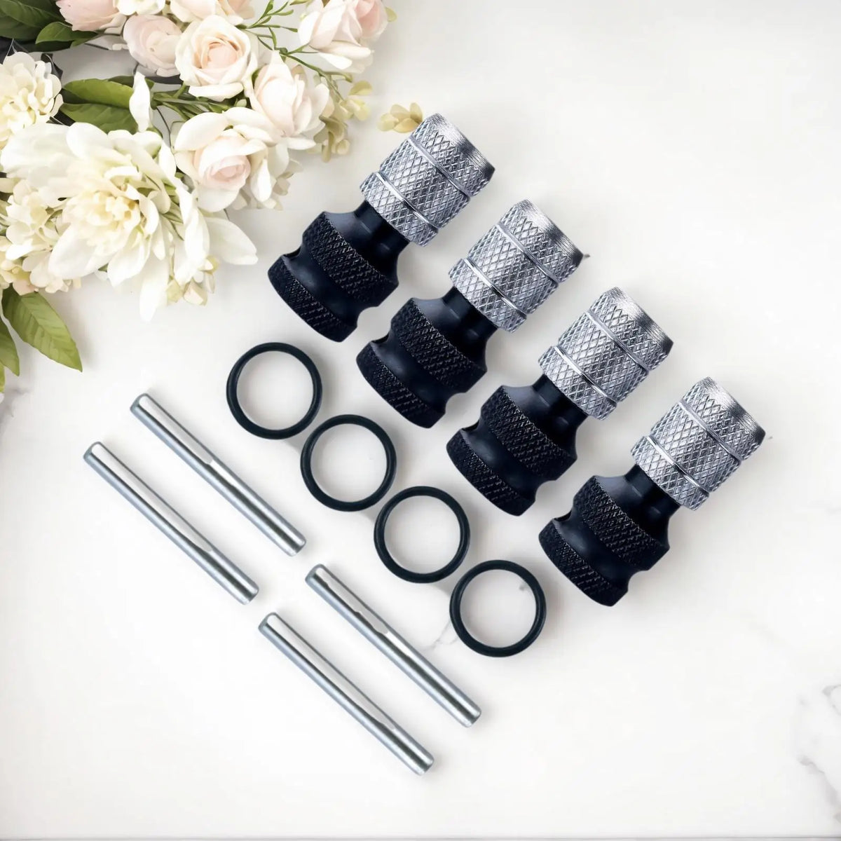 4-Piece Drill Bit Adapter Set | Chuck Extension & Hammer Conversion
