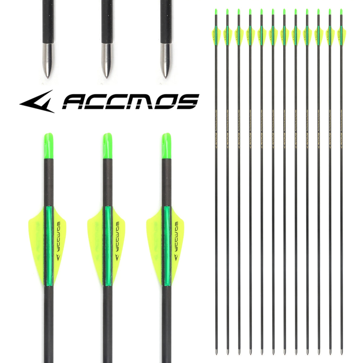 Pure Carbon ID ARROW Spine 250 300 350 400 500 600 700 800 1000