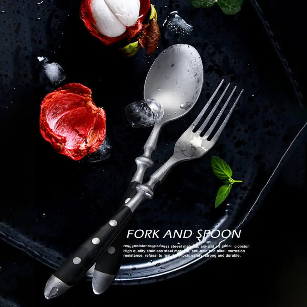 Western Stainless Steel Cutlery Set – Knives, Forks & Spoons