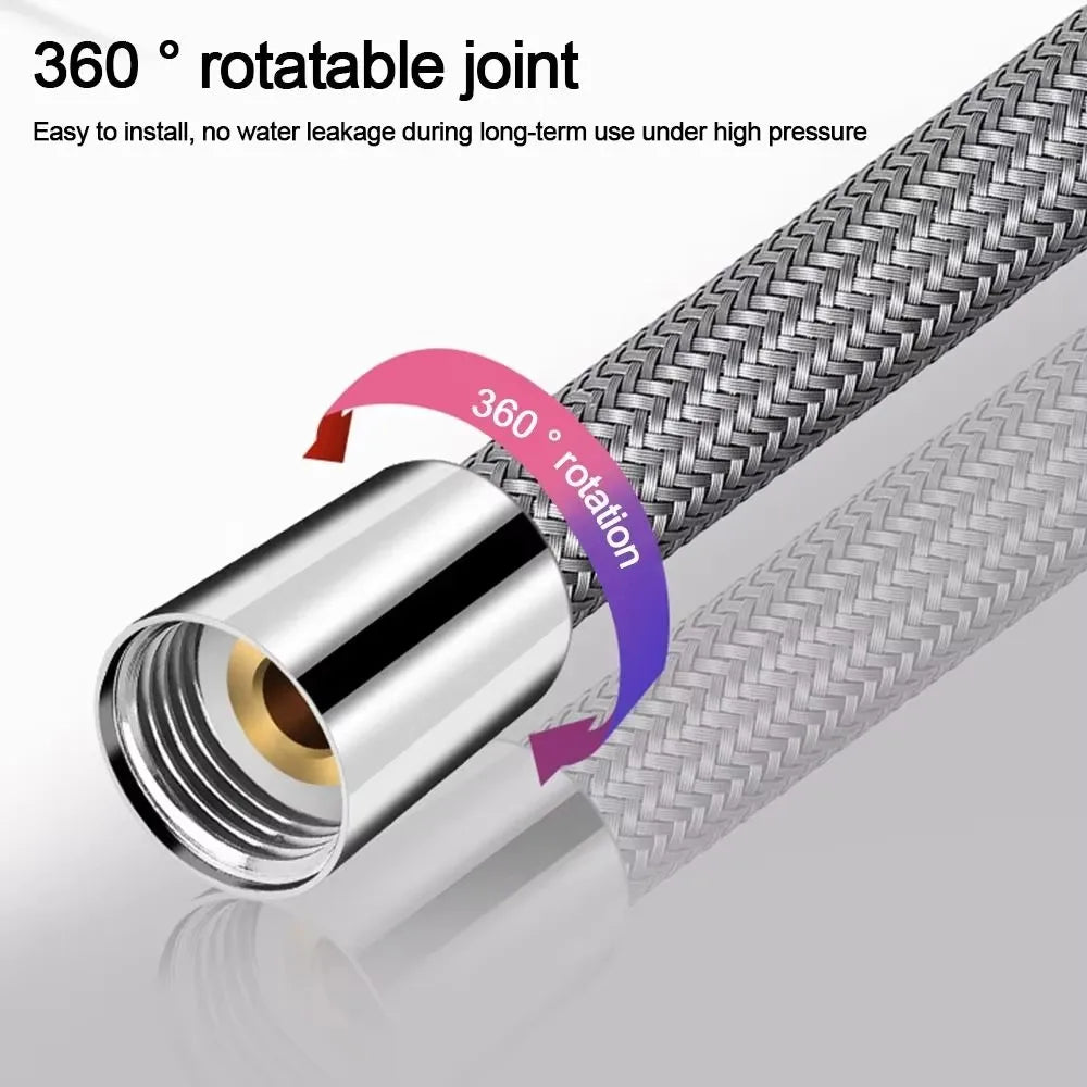 Flexible Nylon Shower Hose 1.5M & 2.0M | High Pressure Anti-Kink