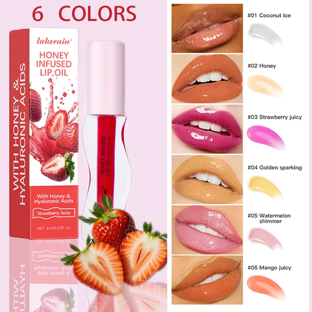 Strawberry Tinted Lip Oil Gloss – Hydrating & Plumping | ibcccndc