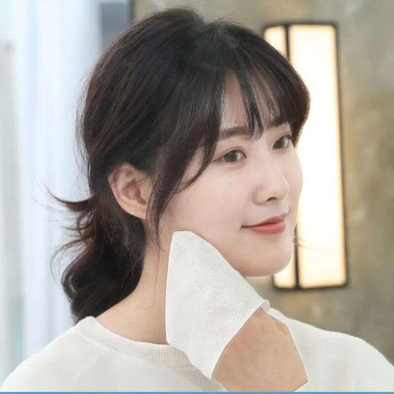 100 Pumps Thickened Disposable Face Towel 100Cotton Soft Fabric
