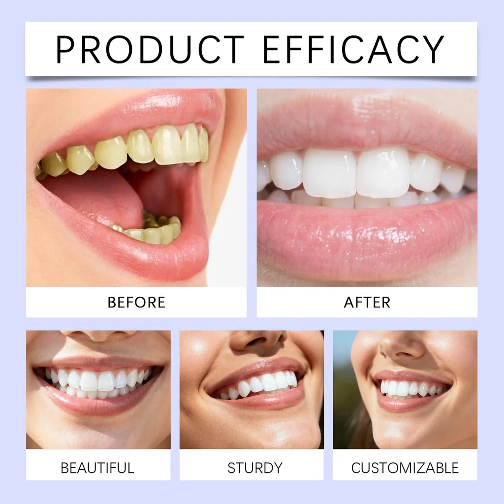 Purple Color-Correcting Teeth Brightening Strips | 42 Pack