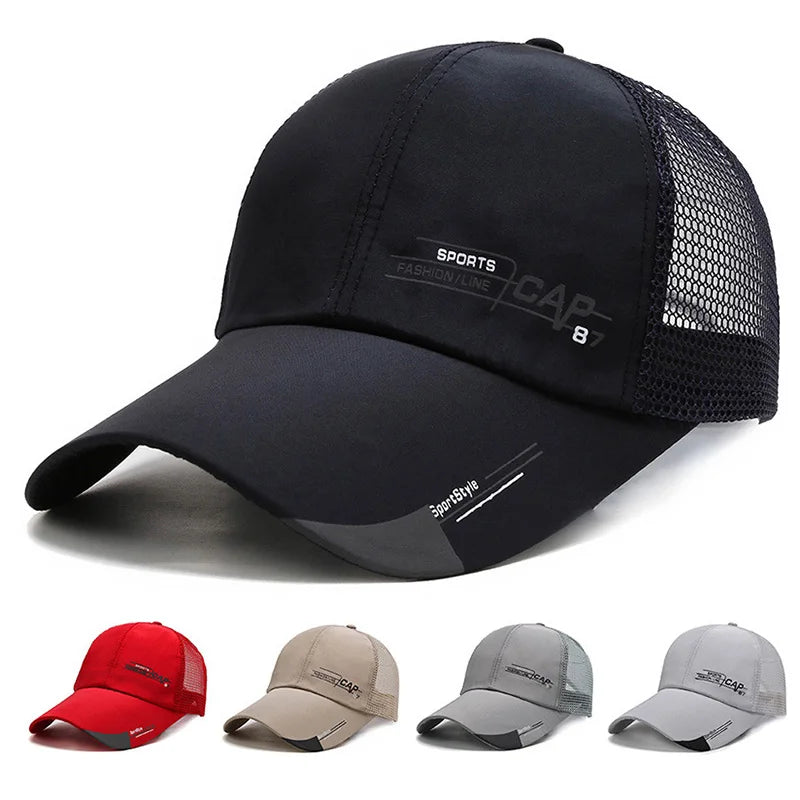 Men's Wide Brim Baseball Cap – UV Outdoor Sun Hat