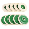 4" Wool Polishing Buffing Pads for Angle Grinder – 3 or 10 Pack