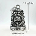 Motorcycle Bells Men Metal Skull Charm Vintage Handmade Biker