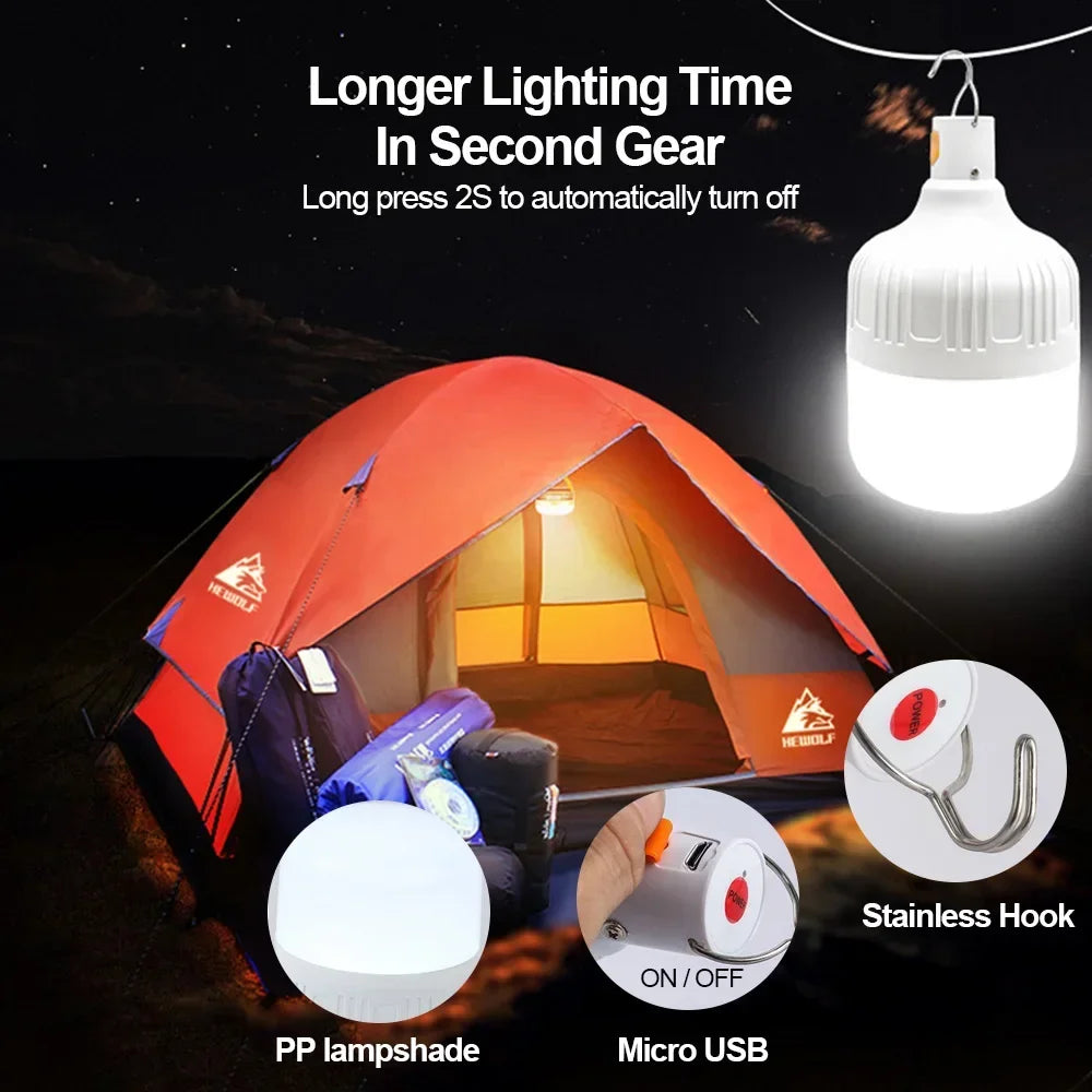 USB Rechargeable LED Camping Lantern | Portable Emergency Light