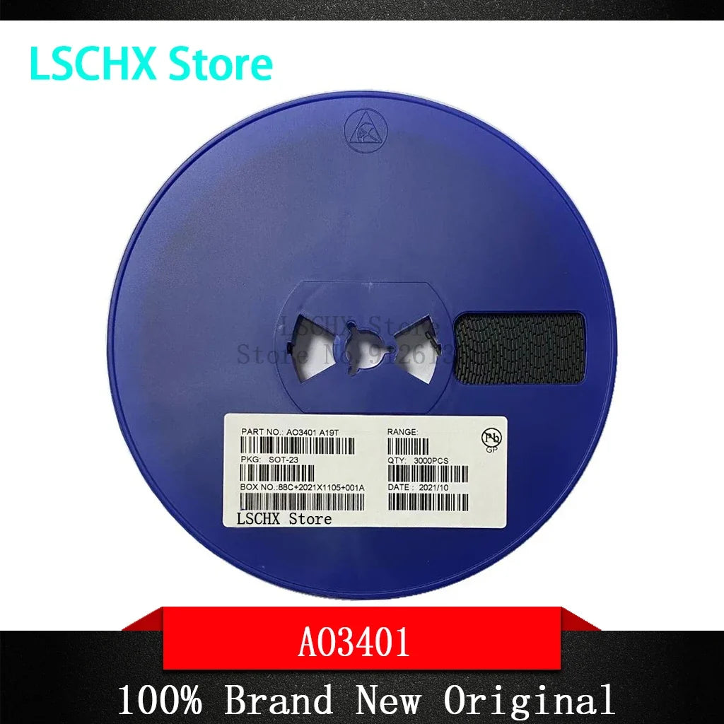 3000pcs AO3400 AO3401 AO3407 SOT-23 MOSFET Transistor Pack