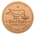 Solid Copper Water Purifier Disc for Birdbaths & Fountains