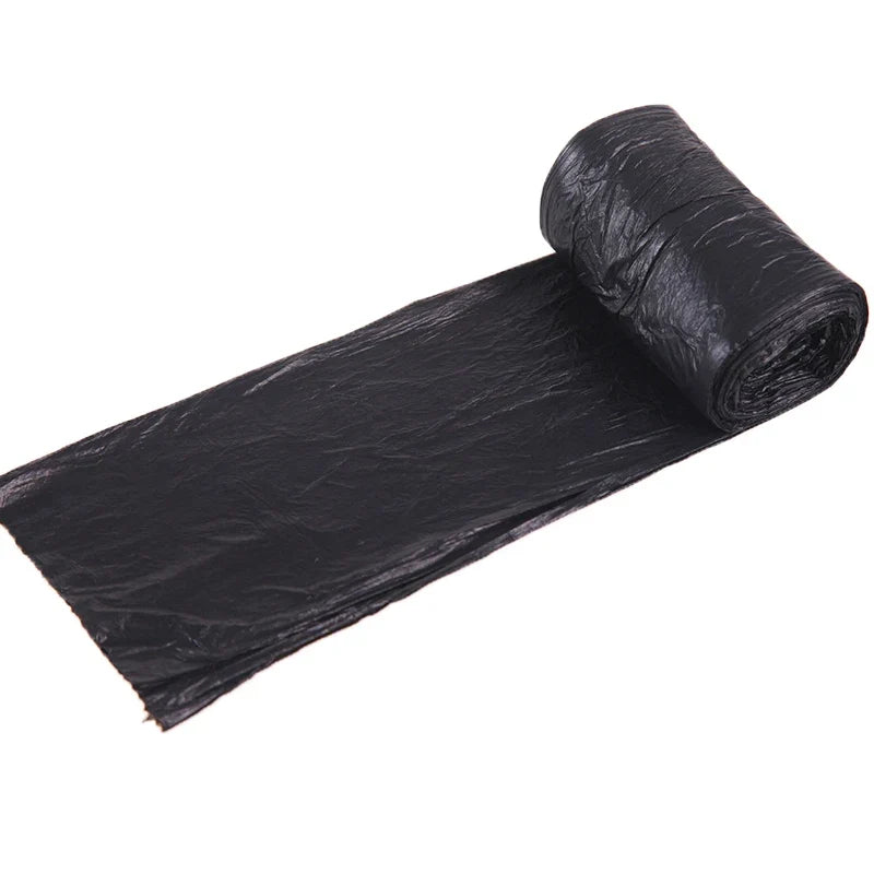 50-Pack Black Trash Bags 8L | 50×60cm Flat Top Garbage Bags