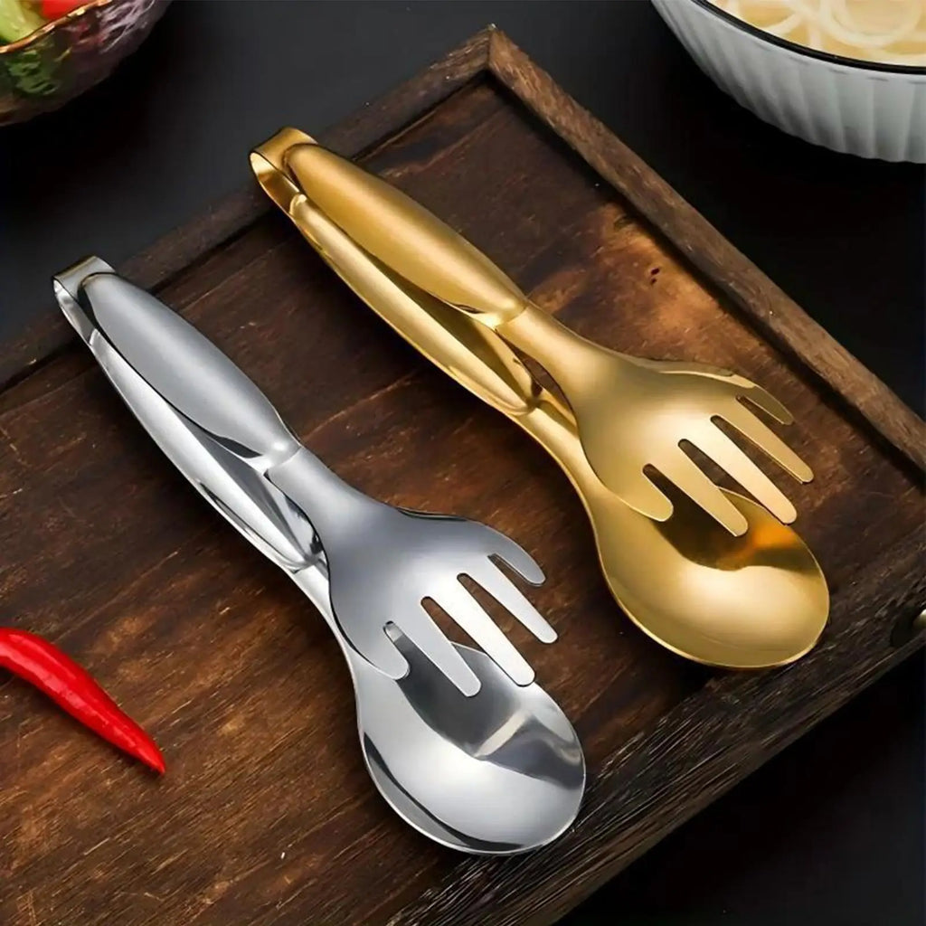 Heavy-Duty Stainless Steel Cooking Tongs for Grilling & BBQ