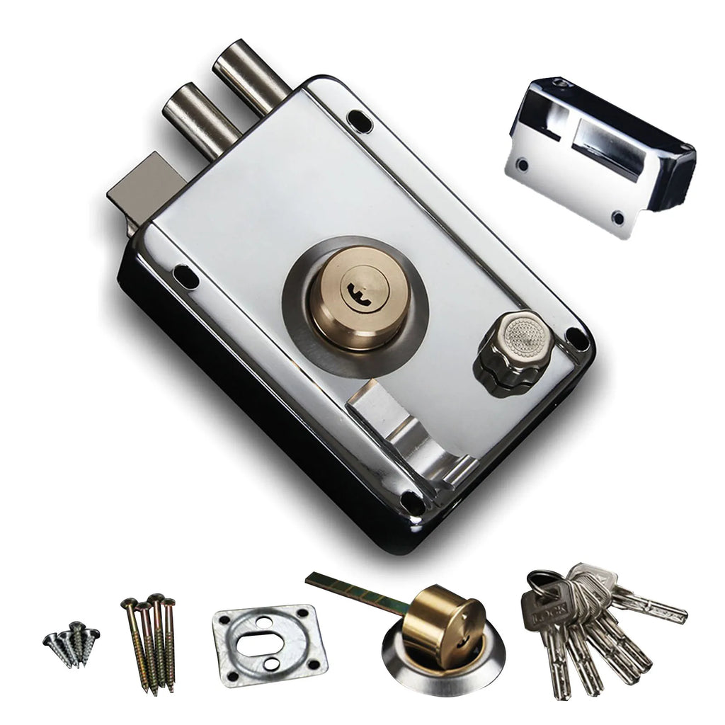 Exterior Gate Lock Stainless Steel Copper Left Open Security Prevent