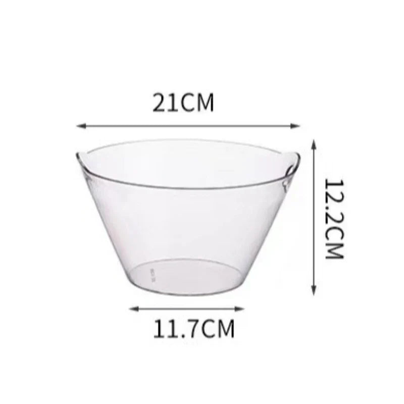 Acrylic Salad Bowl Vegetable Fruit Ice Bucket Wine Champagne Chiller