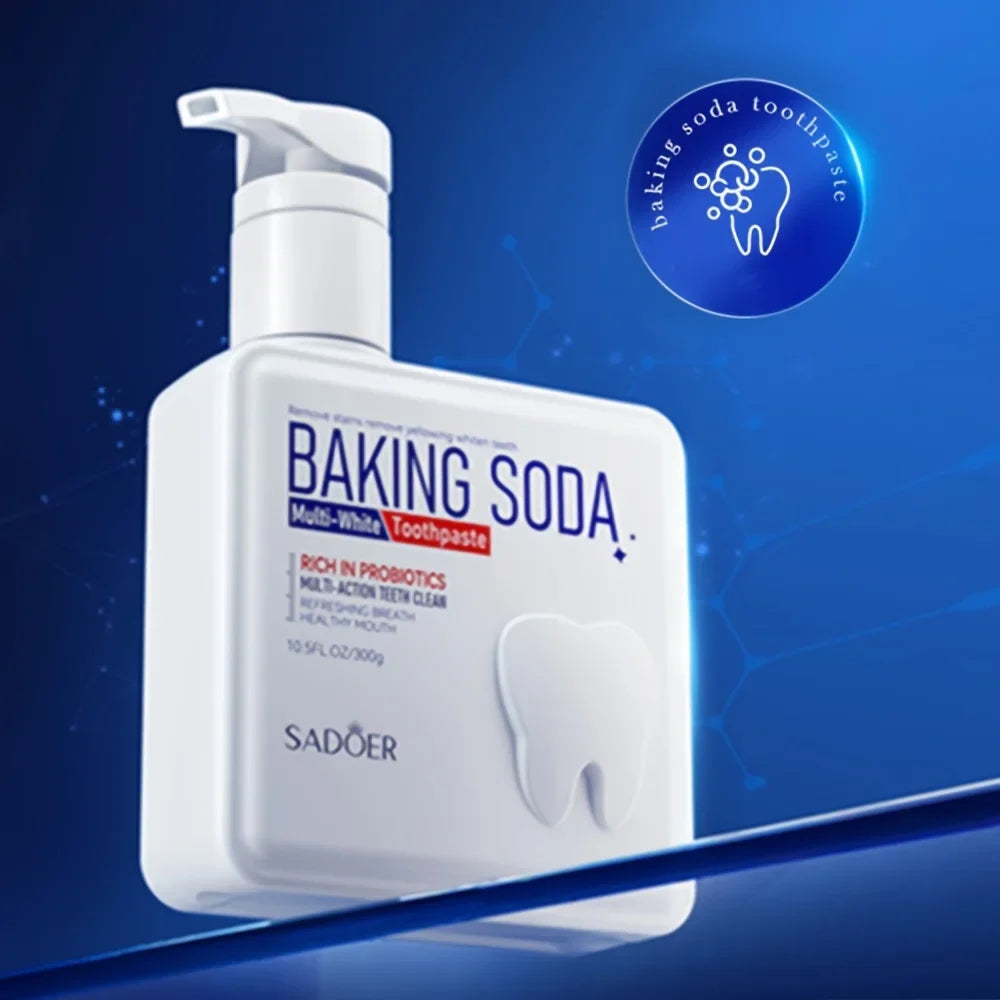 Baking Soda Probiotic Pump Toothpaste – Whitening 300g