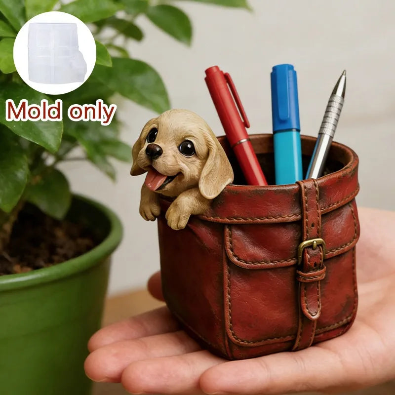 Dog Bag Flower Pot Silicone Molds DIY Succulent Plant Flowerpot Vases