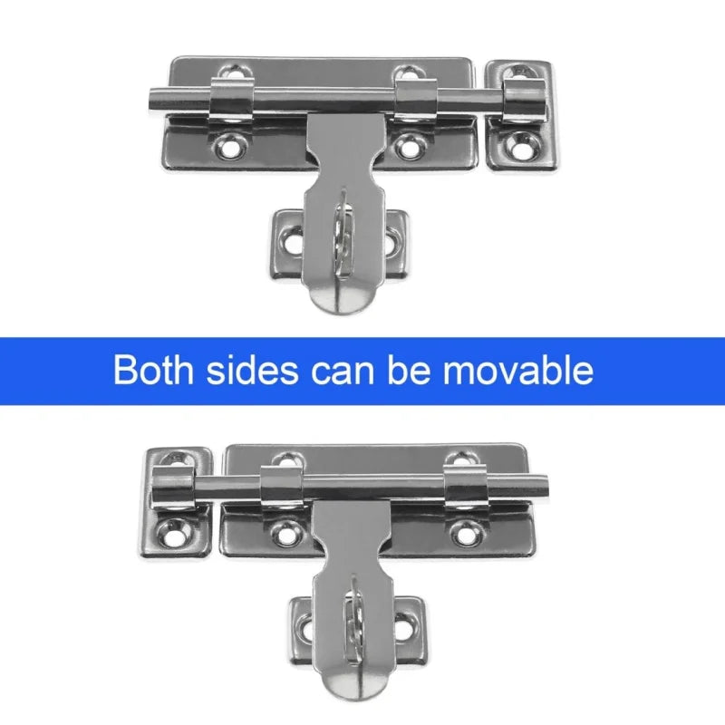 Stainless Steel Barrel Bolt Latch with Padlock Clasp 4/6/8 In