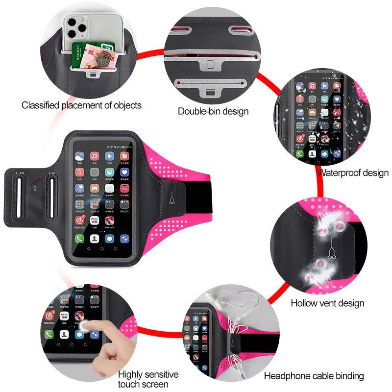 Sports Bag Phone Armband Cell Accessories Woman mp3 mp4 Bags Hand