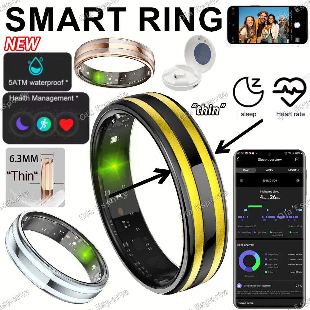 Ola Esporte Smart Ring – Fitness & Health Tracker | Unisex