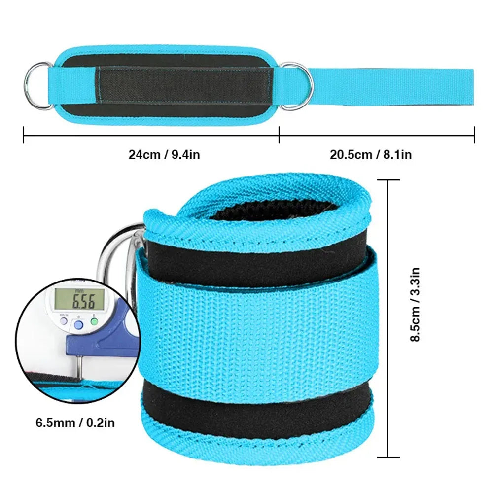 Neoprene Ankle Strap Cuff – D-Ring Cable Machine Gym Strap