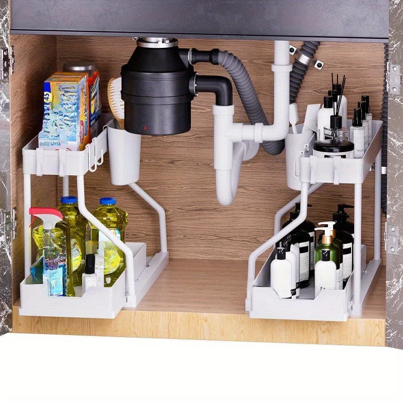 Multi-layer Pull-out Finishing Seasoning Household Kitchen Rack