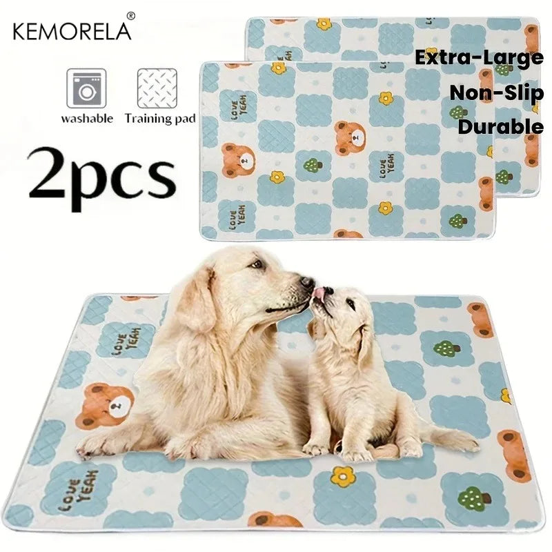 Kemorela 2-Pack Washable Dog Training Mats – Car, Home & Outdoor