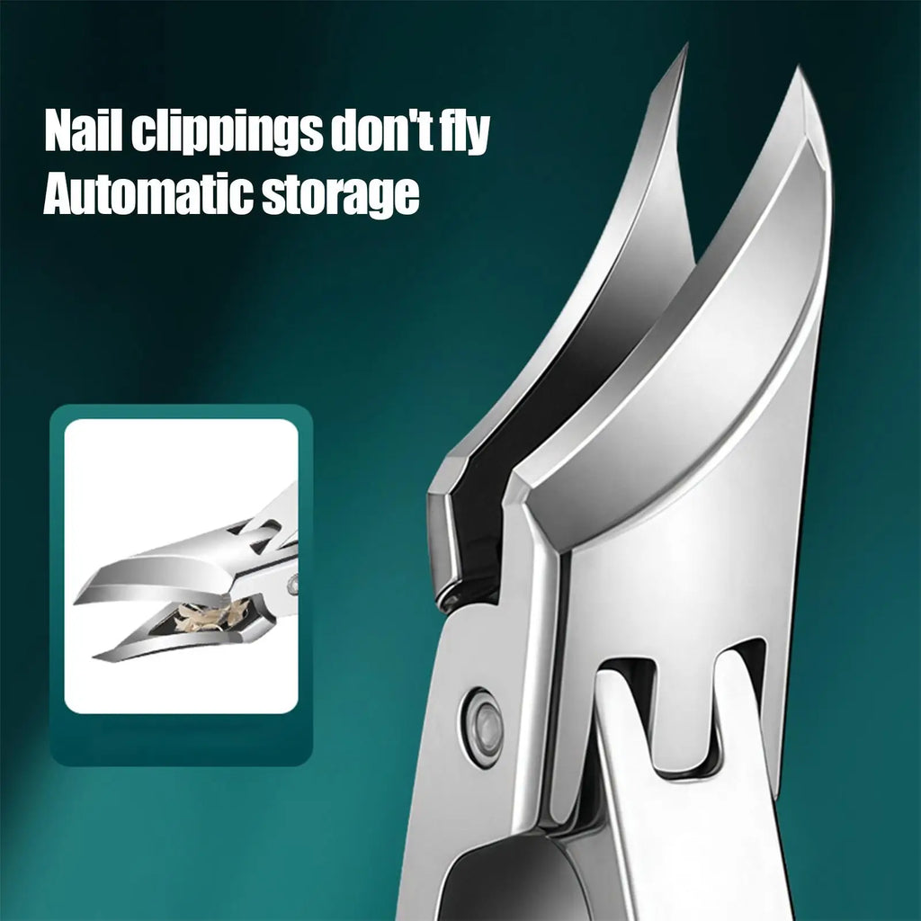 Heavy Duty Slanted Toenail Clipper for Thick Nails | Anti-Splash