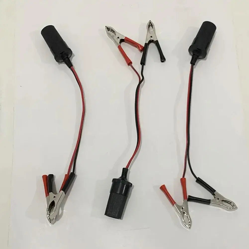Car Cigarette Lighter Extension Cord Adapter Socket Charger Crocodile