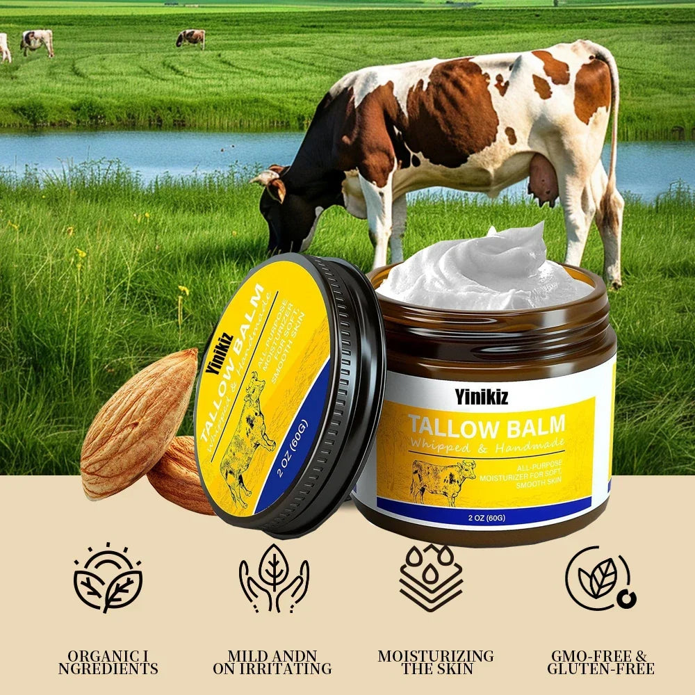 Face Cream Whipped Tallow Balm Collagen Hyaluronic Acid Skin Care