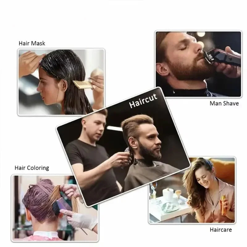Foldable 3D Haircut Cape – Breathable Umbrella Cloak for Home