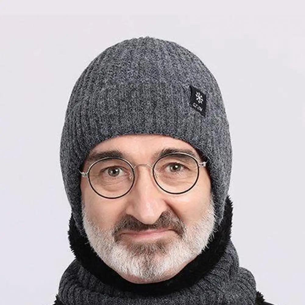 Winter Keep Warm Knitted Fabric Hat Adult Unisex Skullies Beanies