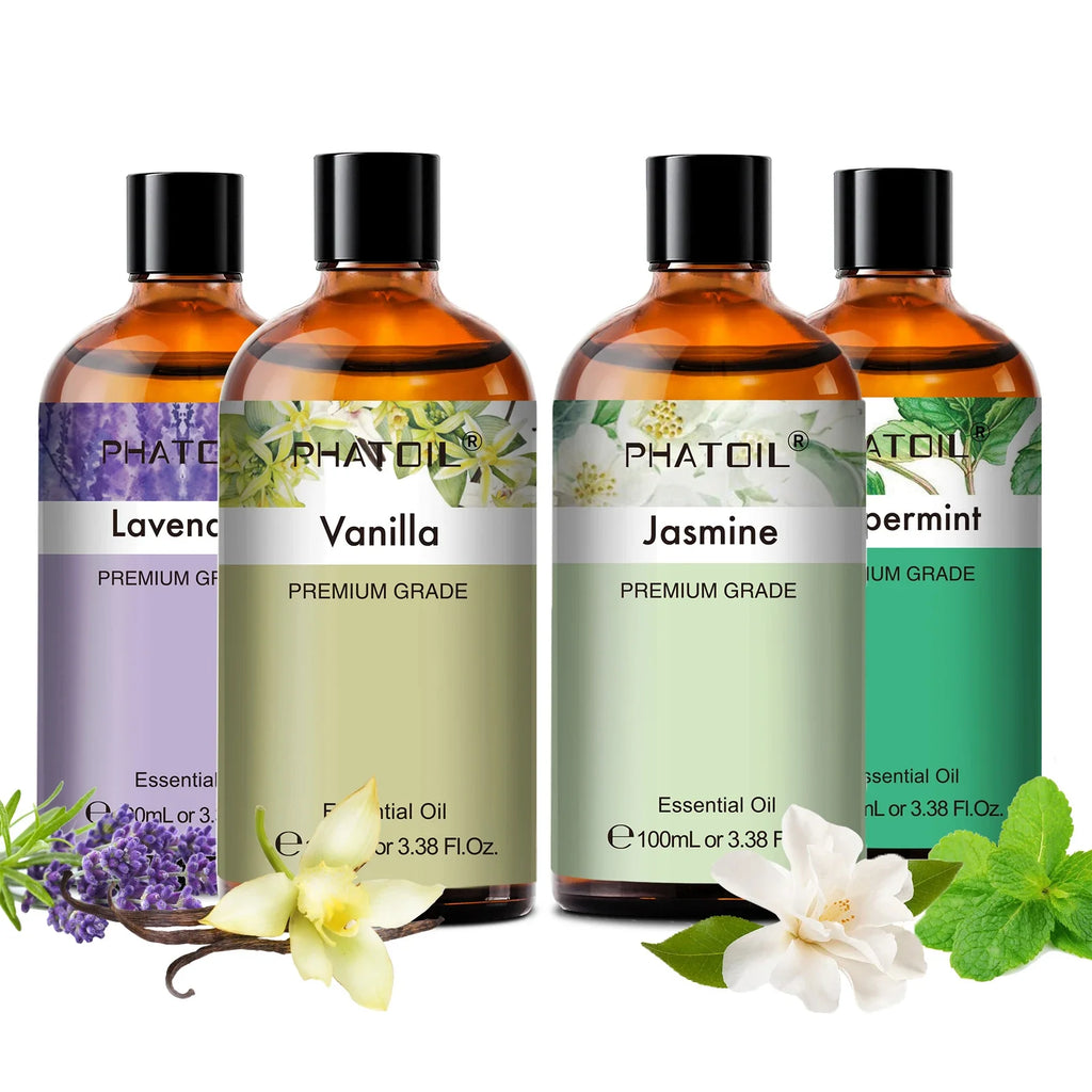 PHATOIL 100ml Pure Essential Oils for Diffuser | Aromatherapy