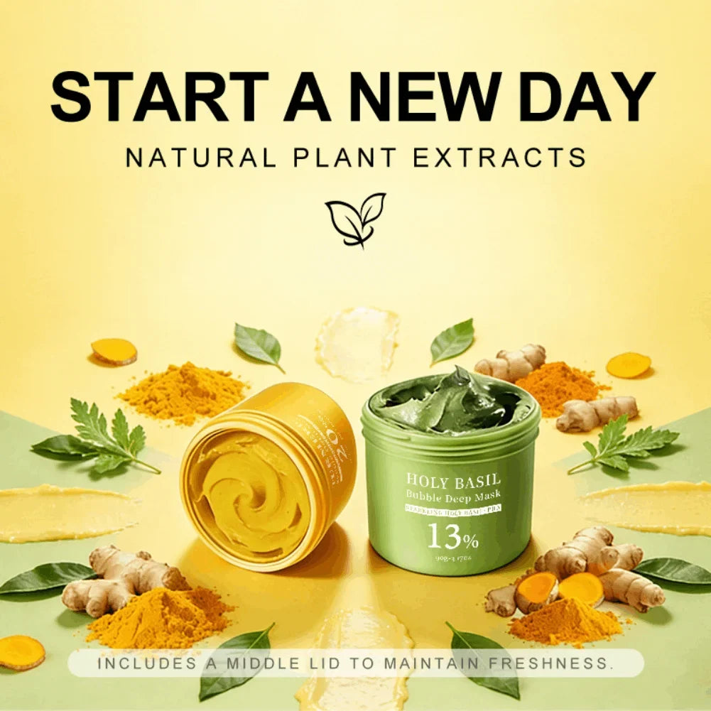 Turmeric Bubble Facial Mask – Blackhead & Pore Deep Cleanser