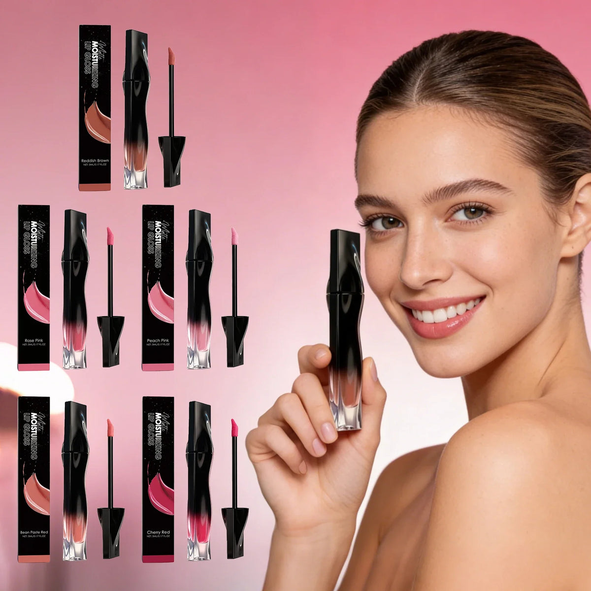 Matte Lip Balm 6-Color Lipstick – Long-Lasting & Moisturizing