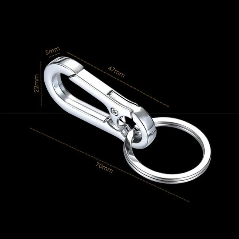 Stainless Steel Gourd Carabiner Keychain – Belt Clip Anti-Lost