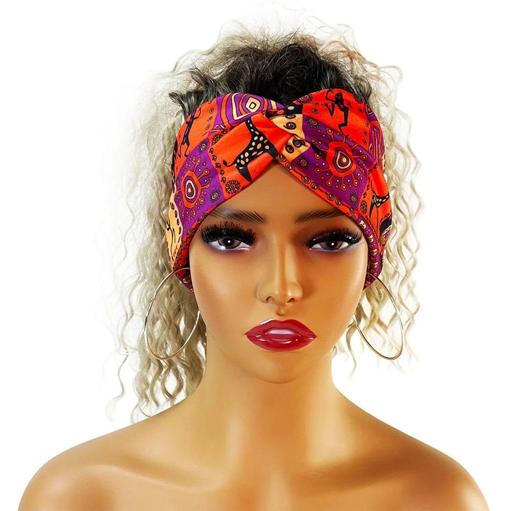 Women's Elastic Twisted Sports Headband | Gym Yoga Running