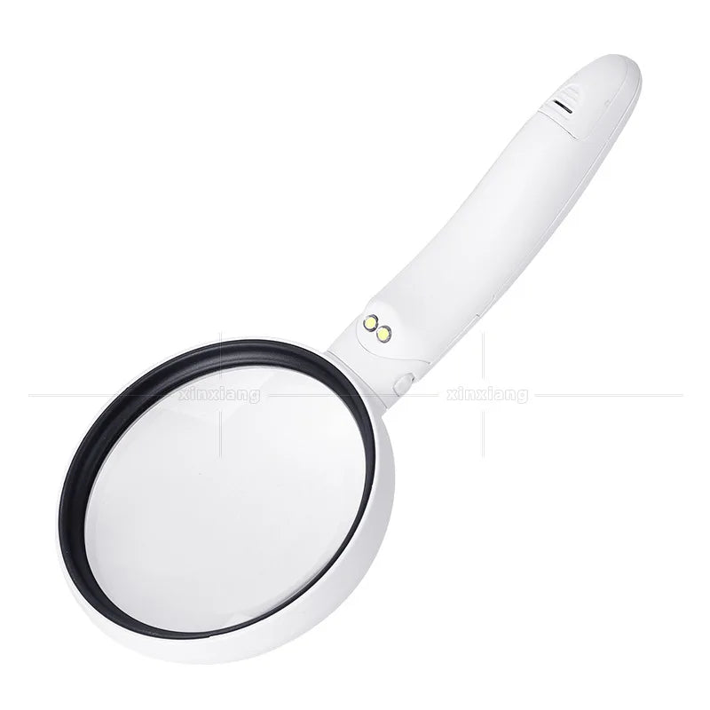 3-in-1 Folding LED Magnifying Glass – Interchangeable Handheld Loupe