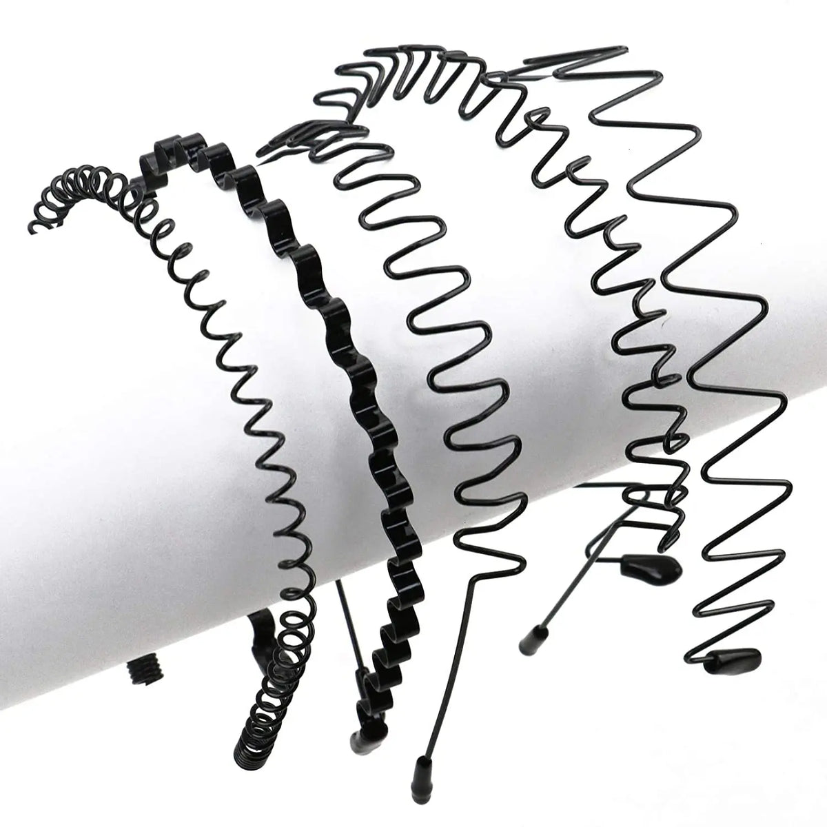 Fashion Metal Hair Band Men Women Unisex Black Waved Head Hoop Sports