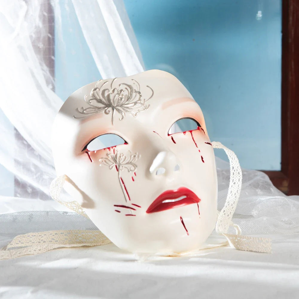 Mask Retro Hand Drawing Fashion Men Women Samestyle Ancient Adult