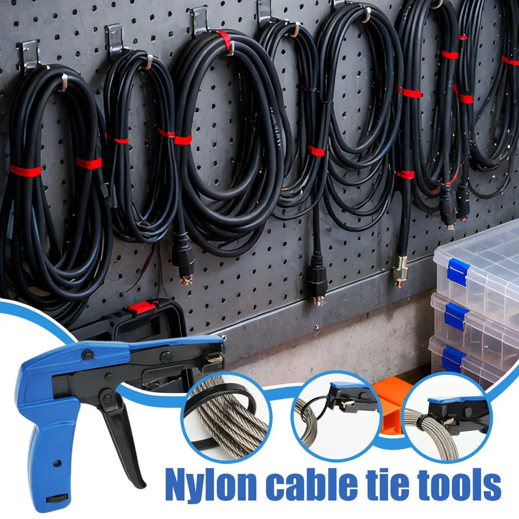 Cable Tie Tensioning & Cutting Tool | Nylon Zip Tie Gun