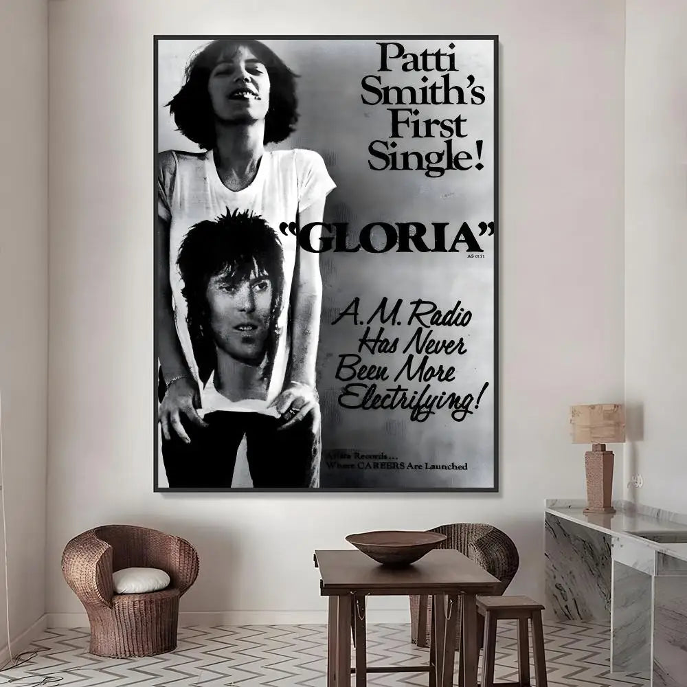 Patti Smith Poster – HD Waterproof PVC Wall Sticker