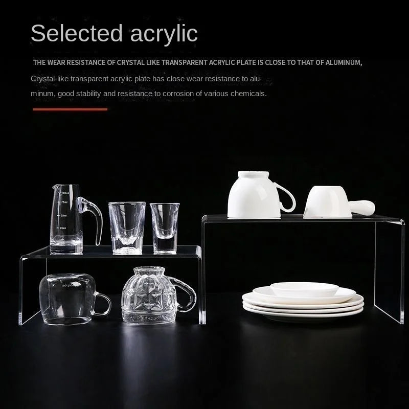 Acrylic U-Shaped Ladder Display Stand Set – 3pc & 5pc