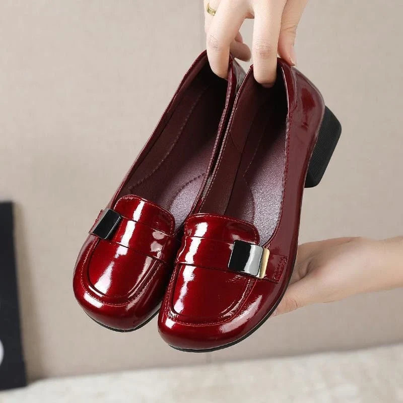 Lolita JK Loafers – Women's Patent Leather Slip-On Flats